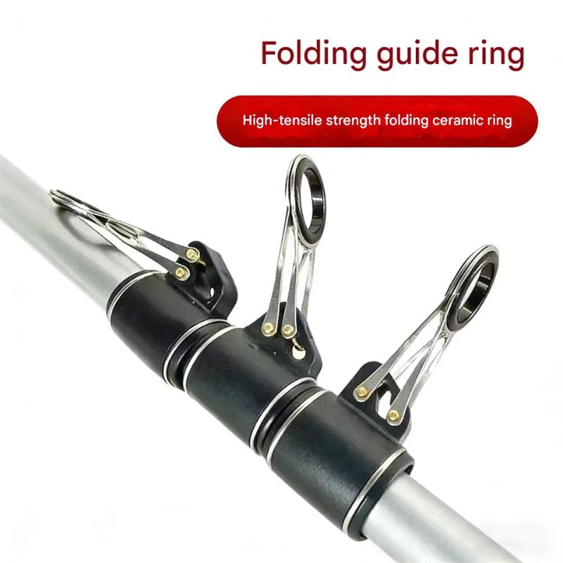 Fishing Rod Guide Replacement - 1個入りステンレス製釣りガイドセット 16.2mmチューブ＆23.2mmセラミックリング ロッド修理用 遠投 海水用 DIYキット