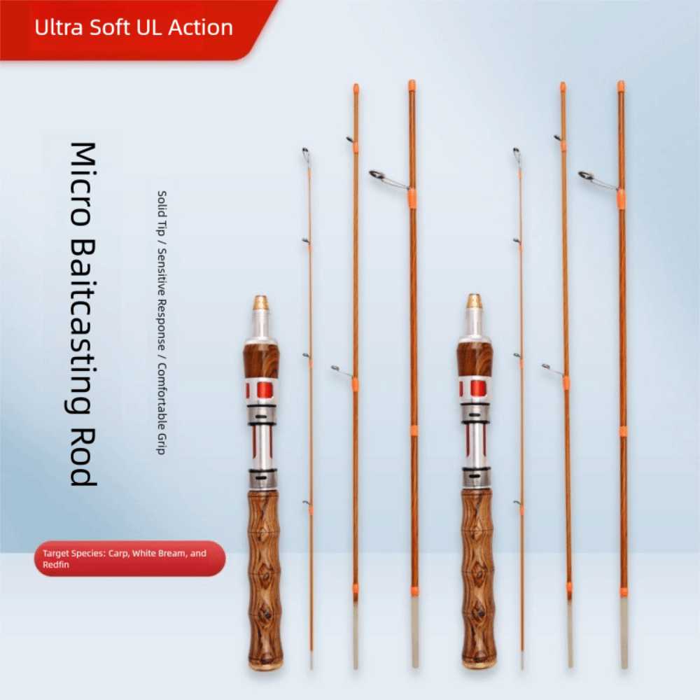 Fishing Rod Carbon Fiber - 2025年 4セクション スピニングフィッシングロッド スピニングULパワー キャスティングフィッシングロッド カーボン製