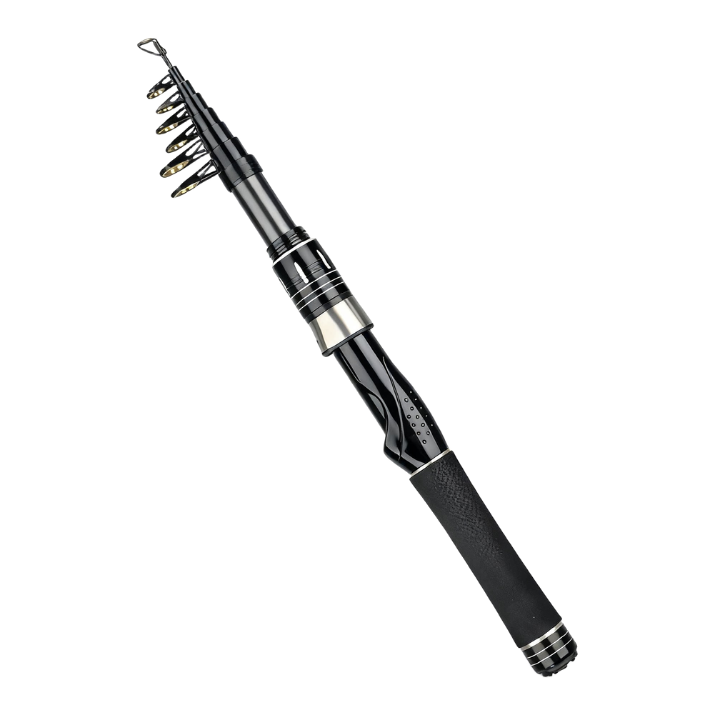超軽量伸縮式カーボン釣り竿 セラミックガイドリング付き 速い - Fishing Rod Telescopic のレビューと価格