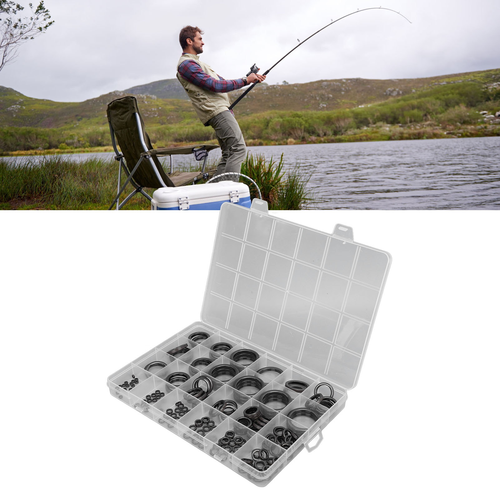 釣り竿ガイド修理キット 釣り竿アイレットガイドリング 釣り竿 - Fishing Rod Guide Replacement のレビューと価格