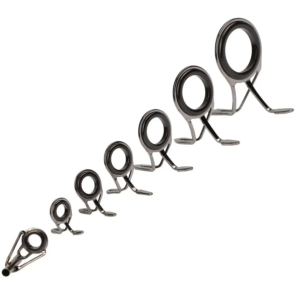 7 ピース/セット釣具ステンレス鋼修理キットセット釣竿ガイド - Fishing Rod Guide Replacement のレビューと価格